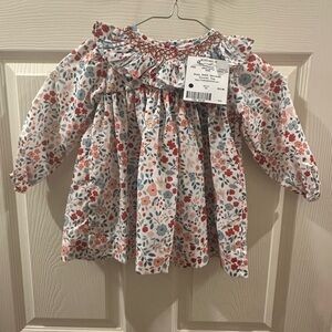 Busy Bees Smocks Floral Ruffle Long-Sleeve Top